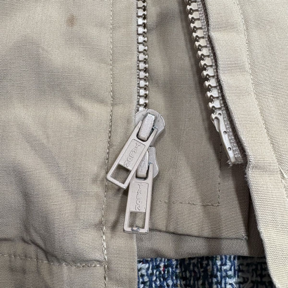 70s 80s usa製 MIGHTY-MAC ダブルジップ ジャケット vintage ヴィンテージ アメリカ 古着 TALONジップ アメカジ 無骨 マイティーマック_画像6