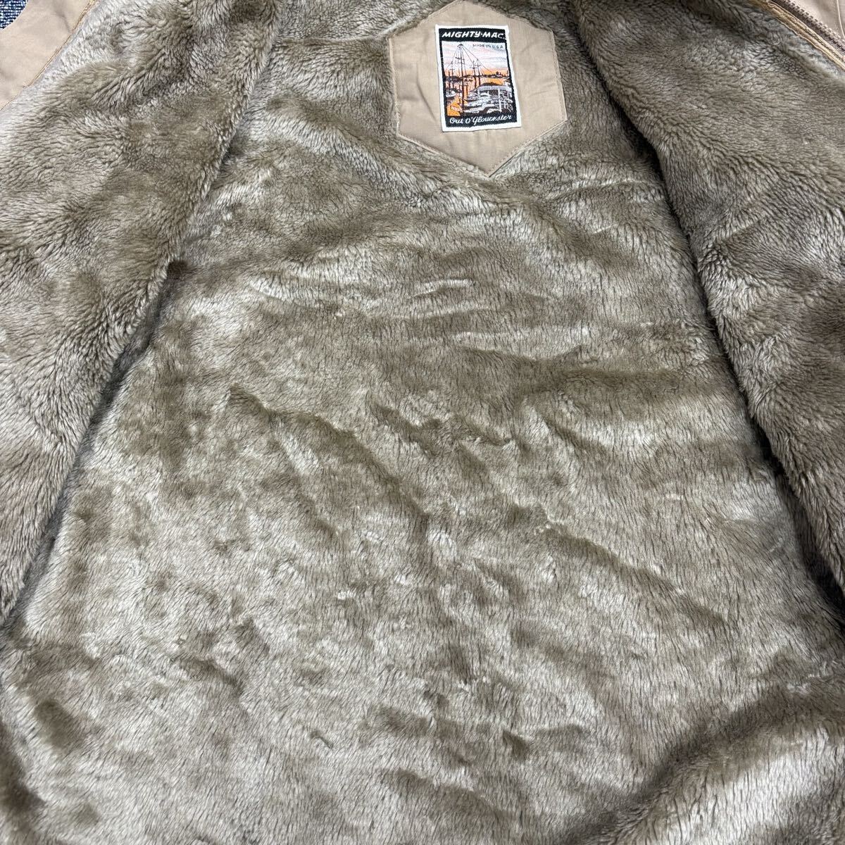 70s 80s usa製 MIGHTY-MAC ダブルジップ ジャケット vintage ヴィンテージ アメリカ 古着 TALONジップ アメカジ 無骨 マイティーマック_画像7