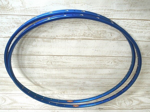 ■MK★未使用品！アラヤ/ブルー★700Cチューブラーリム/36H★2本セット■Z162_画像1