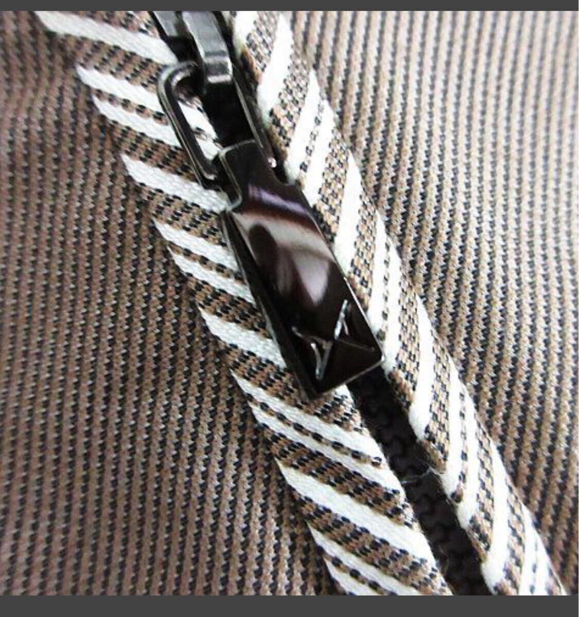 ハナエモリ　 美品ノーカラージャケット　ブラウン　４０Ｌ　　軽い　オシャレ_画像4