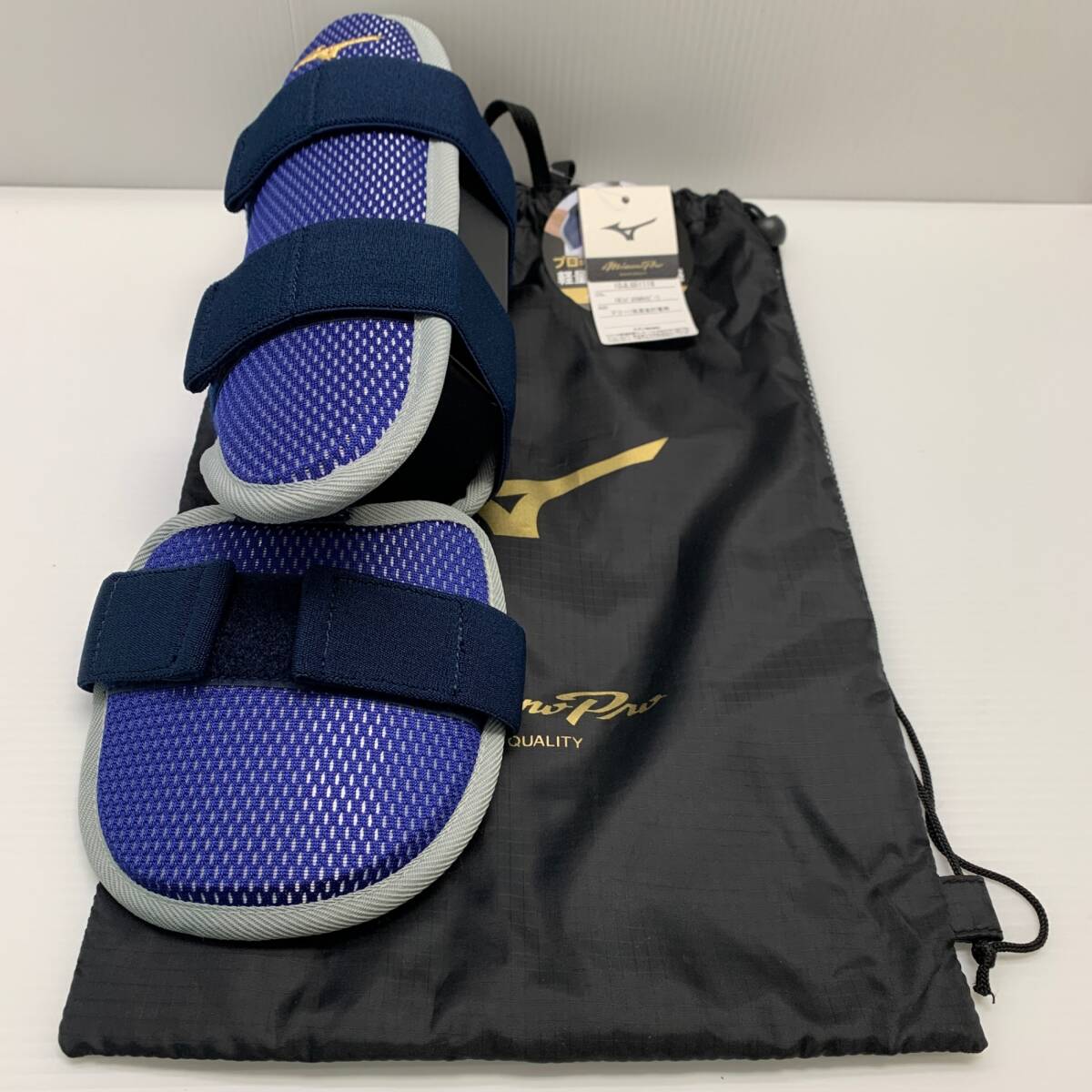 ミズノ MIZUNO ミズノ フットガード フリー/右足左打者用 パステルネイビー 1DJLG51116 H-4374_画像1