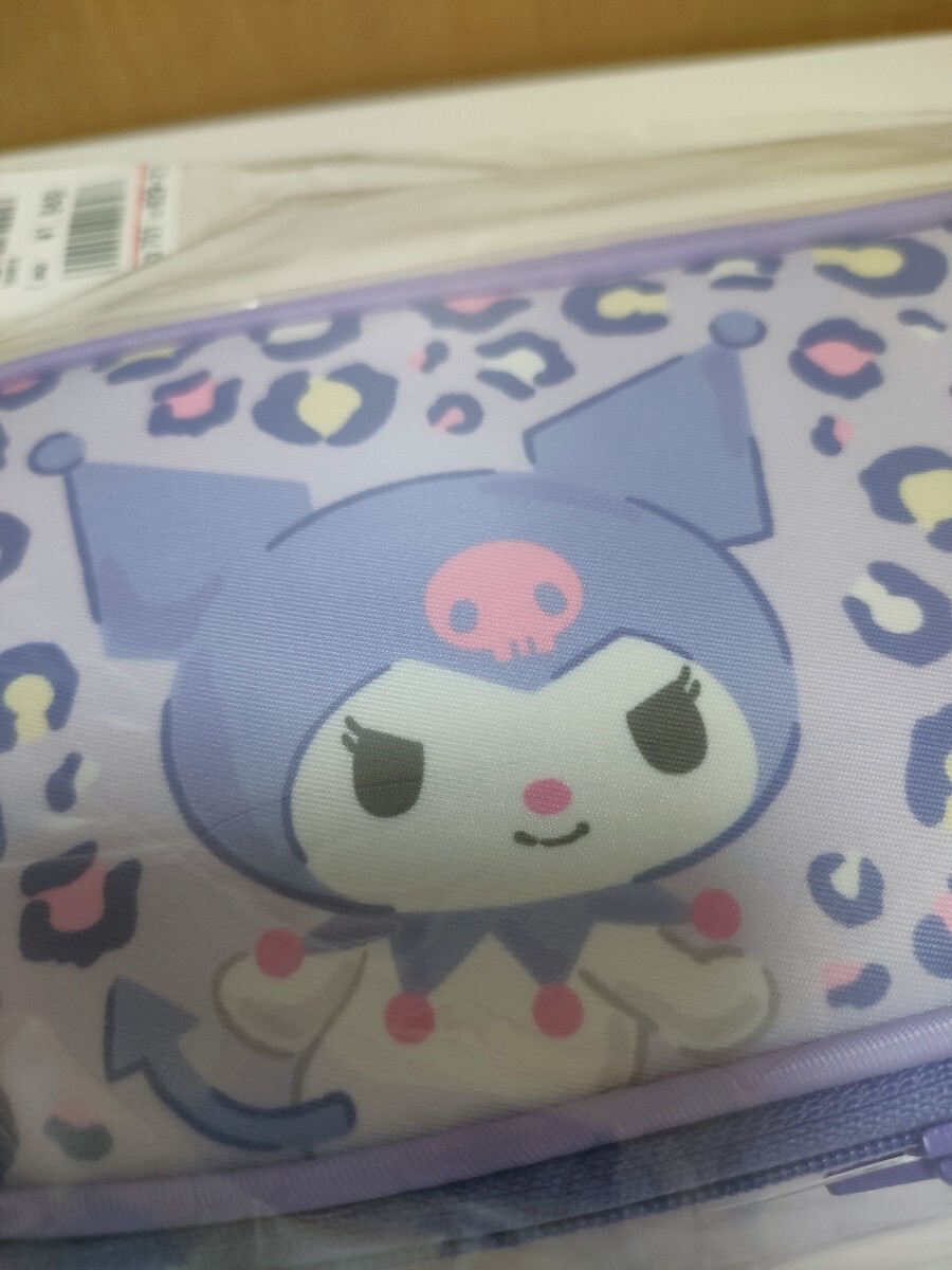 サンリオ　クロミ　コンパクト　スリム　ペンケース　メイクポーチ　ポーチ　豹柄_画像4