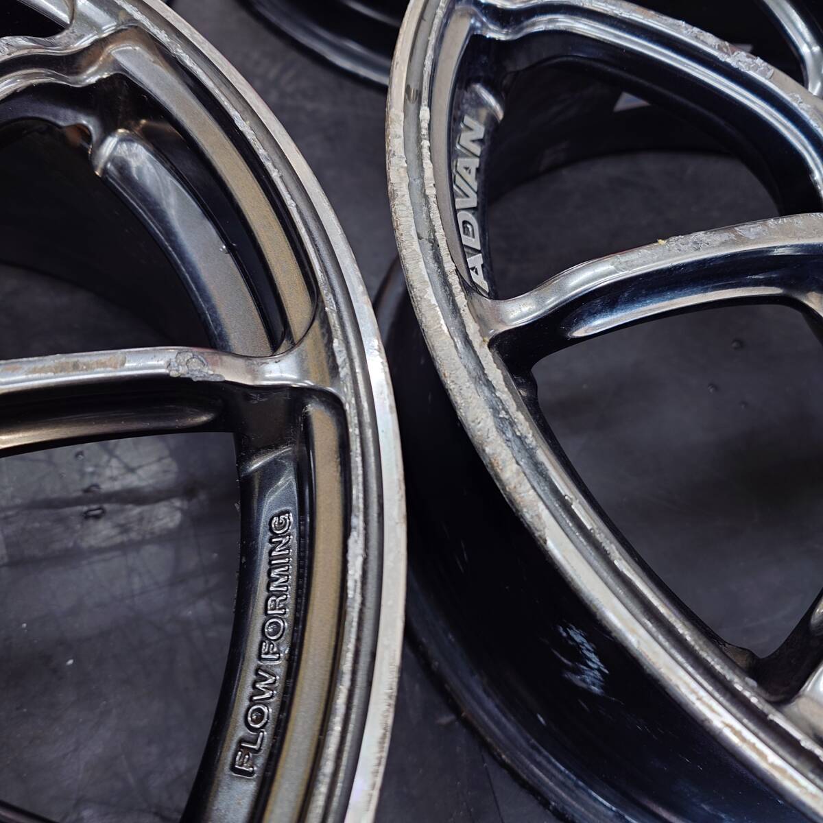 4本価格★ヨコハマ　アドバン　RZ　17インチ　7J　IS42　PCD100-4H★難有の為ジャンク品_画像3