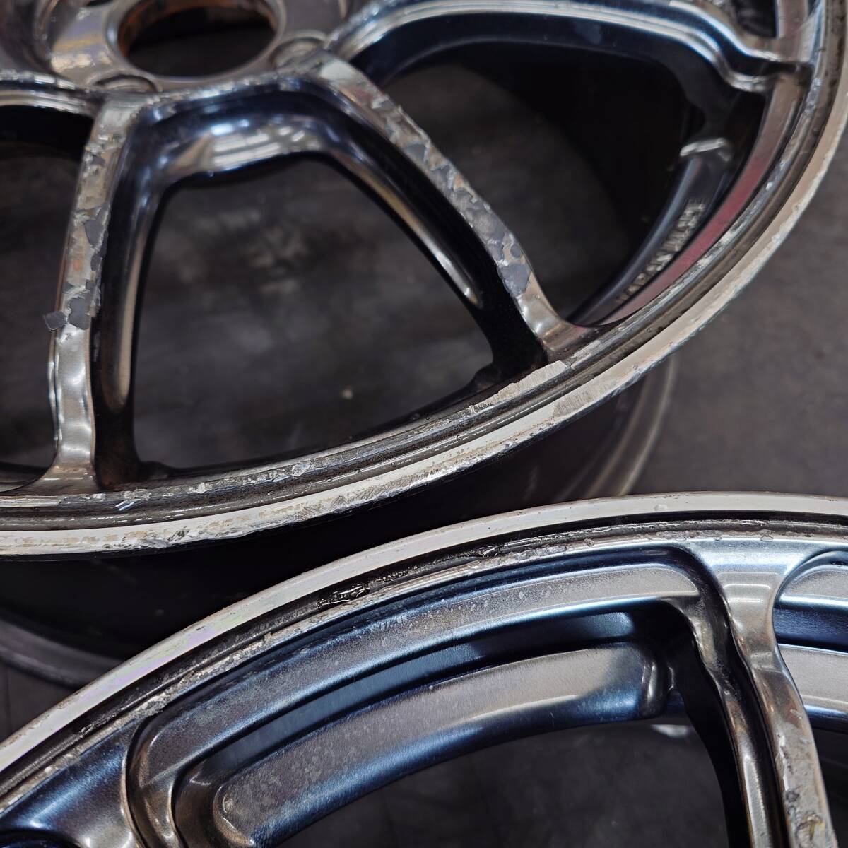 4本価格★ヨコハマ　アドバン　RZ　17インチ　7J　IS42　PCD100-4H★難有の為ジャンク品_画像4