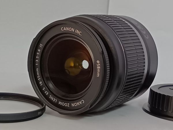 ★極上美品★ キヤノン Canon EF-S 18-55mm F3.5-5.6 IS , 55-250mm F4-5.6 IS t0156_画像2