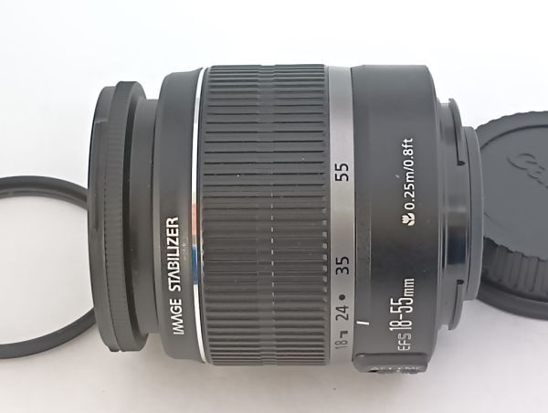 ★極上美品★ キヤノン Canon EF-S 18-55mm F3.5-5.6 IS , 55-250mm F4-5.6 IS t0156_画像3