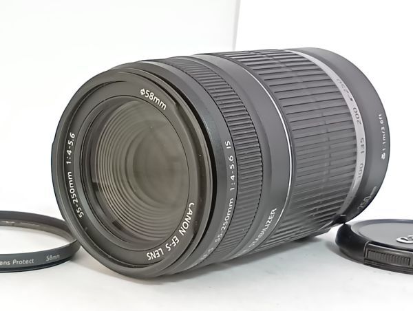 ★極上美品★ キヤノン Canon EF-S 18-55mm F3.5-5.6 IS , 55-250mm F4-5.6 IS t0156_画像5