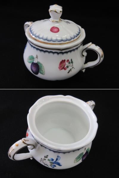 リチャードジノリ　Richard Ginori　イタリアンフルーツ　ティーポット、シュガーポット、クリーマー　3点セット_画像6