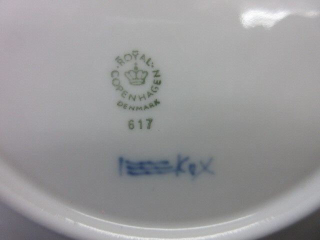 ロイヤルコペンハーゲン　ブルーフルーテッド フルレース　17センチ　プレート6枚セット_画像9