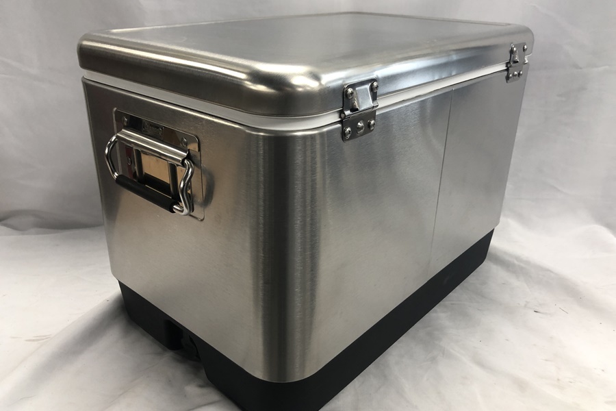 【送料無料】東京)◇Coleman コールマン スチールベルト クーラー 54QT カバー付き_画像6