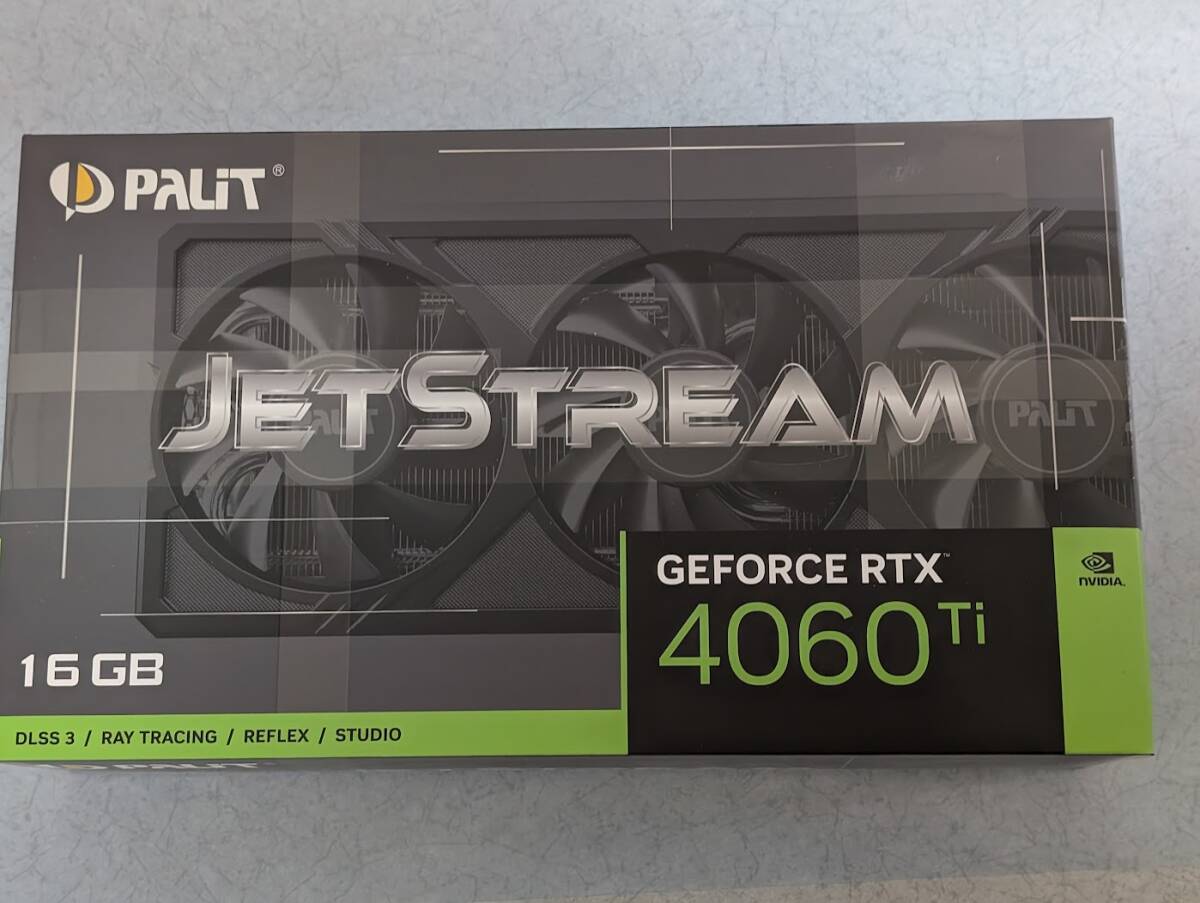 RTX 4060 Ti 16GB JetStream（Palit）【未開封品】_画像1