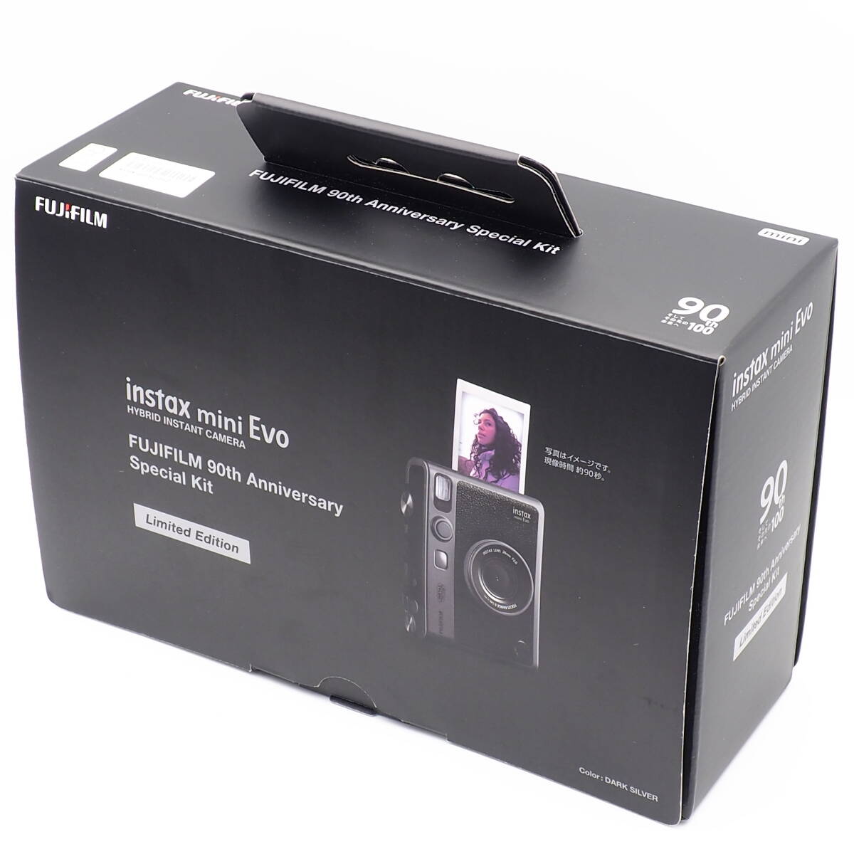 FUJIFILM instax mini Evo 90th Anniversary Special Kit Dark SILVER「チェキ」富士フイルム 90周年スペシャルキット ダークシルバー 限定_画像2
