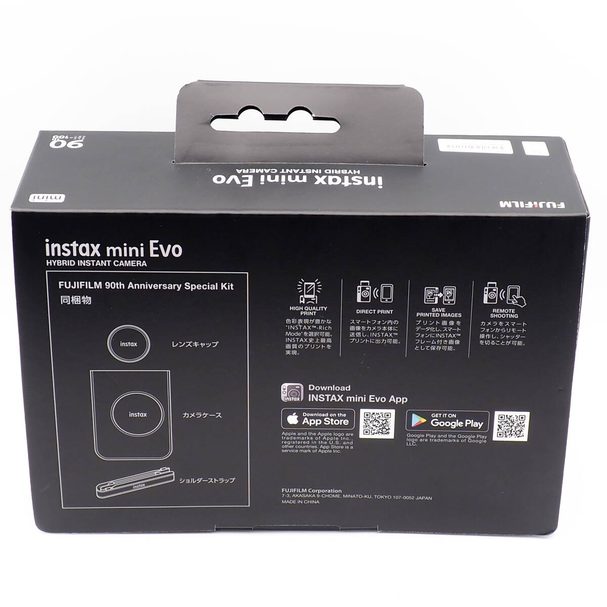 FUJIFILM instax mini Evo 90th Anniversary Special Kit Dark SILVER「チェキ」富士フイルム 90周年スペシャルキット ダークシルバー 限定_画像3