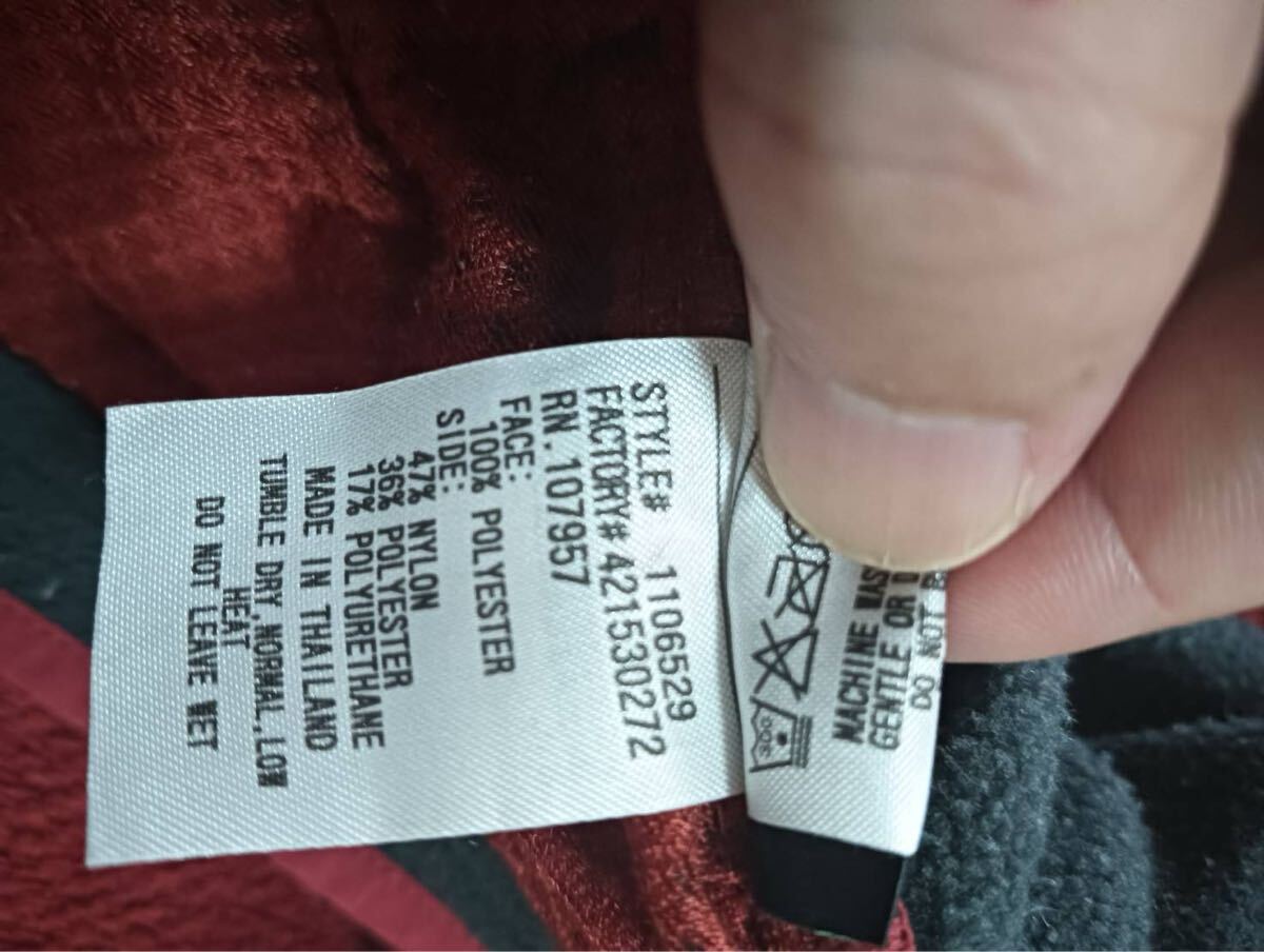 【極美品】mont-bell モンベル クリマエア ベスト メンズ M レッド系 フリース 撥水 保温 登山 アウトドア 人気モデル_画像8