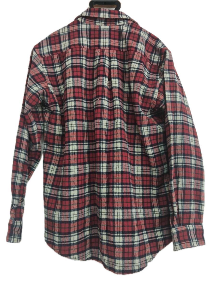 【良品】Mizuno ミズノ メンズ L チェックシャツ 長袖 フランネル調 チェック柄 アウトドア スポーツブランド_画像7