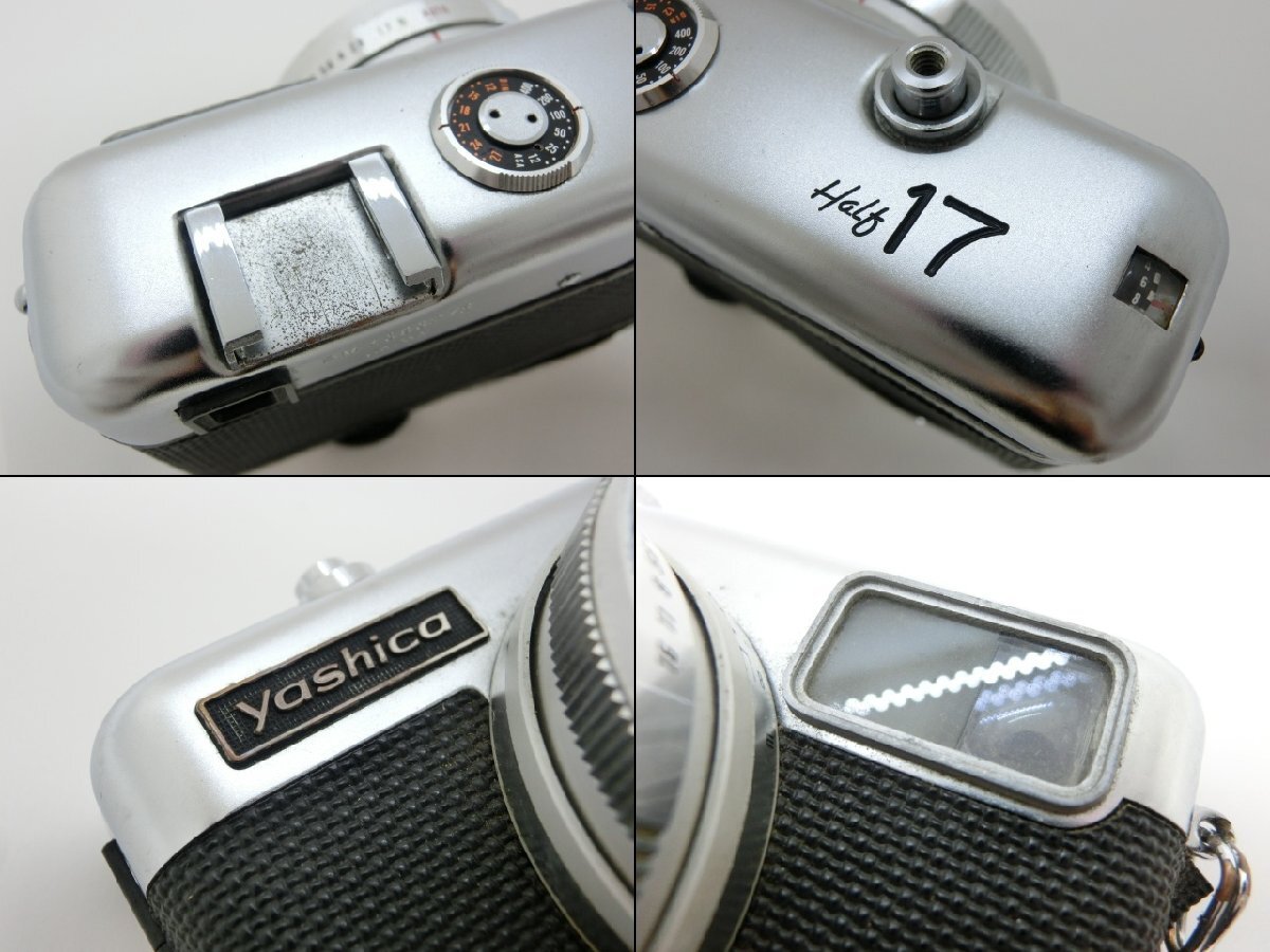 ★ヤシカ YASHICA Half17 PM YASHINON 1:1.7 F3.2cm レンジファインダー コンパクトフィルムカメラ 動作未確認 ジャンク【中古】{dgs2165_画像6