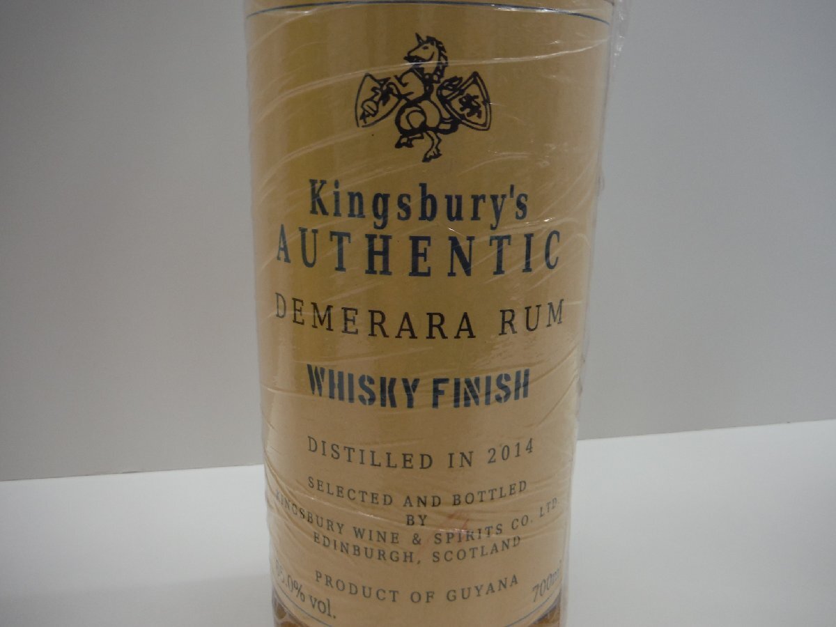 ★【古酒】Kingsburys キングスバリー オーセンティックラム デメララ ウイスキー WHISKY FINISH 2014 700ml/65% 【未開封】【sk2835】_画像3