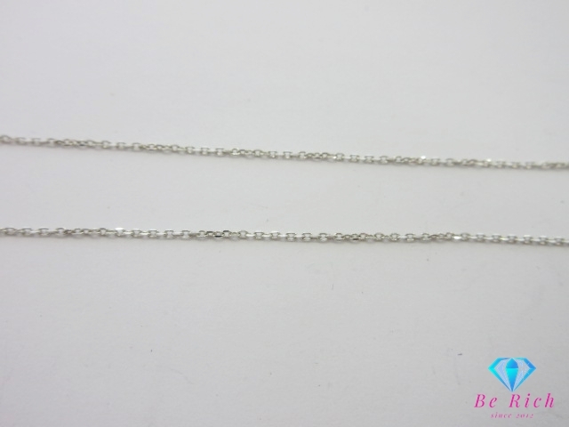 4℃ ヨンドシー SILVER シルバー K10 WG ジルコニア 付 デザイン ネックレス ペンダント 10金 ホワイト ゴールド 【中古】 ba3235_画像6