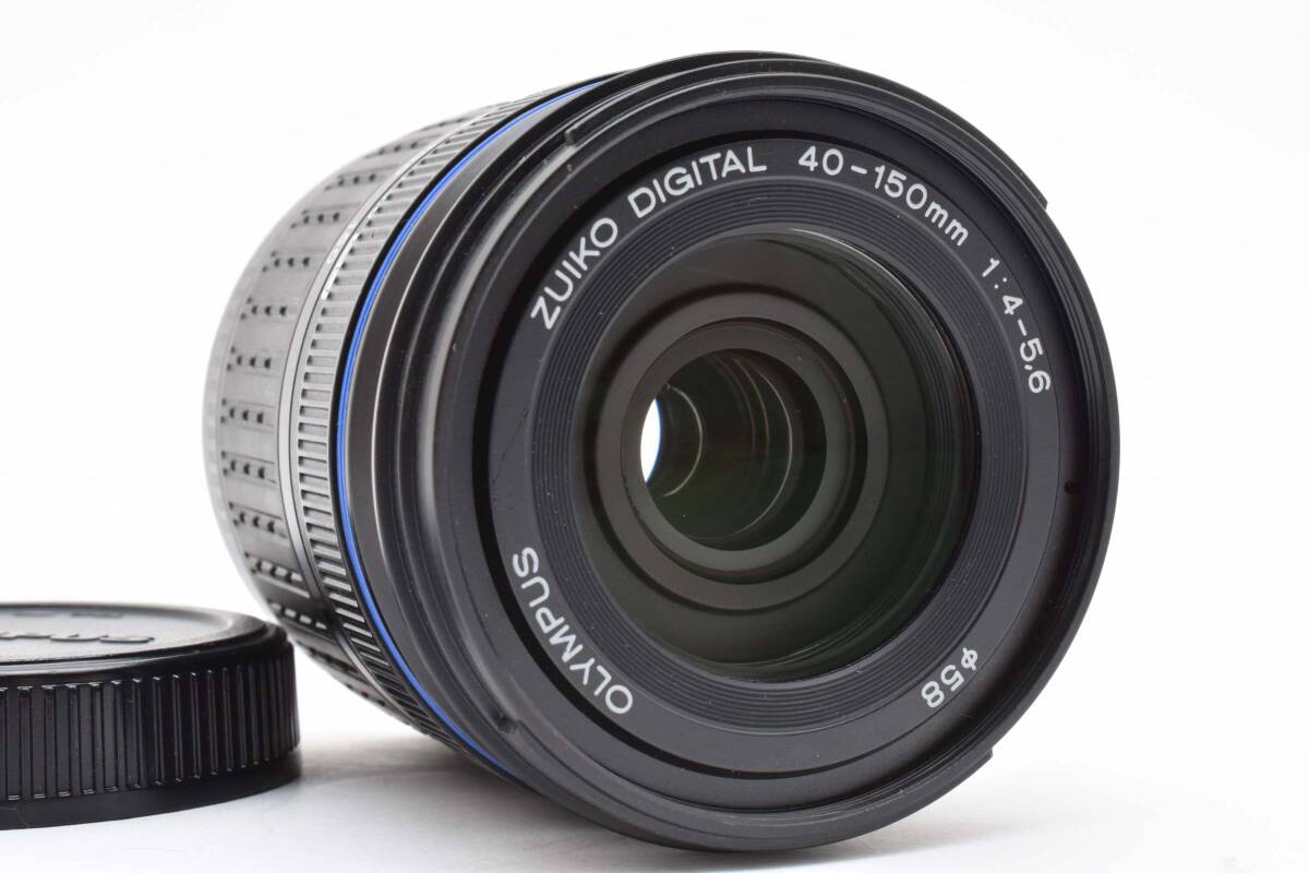 超美品 オリンパス ズイコー デジタルカメラレンズ 40-150mm f4-5.6 ブラック フード付き Olympus 269_画像3