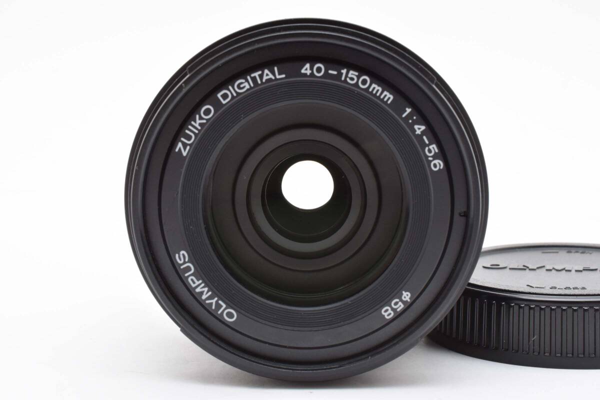 超美品 オリンパス ズイコー デジタルカメラレンズ 40-150mm f4-5.6 ブラック フード付き Olympus 269_画像2