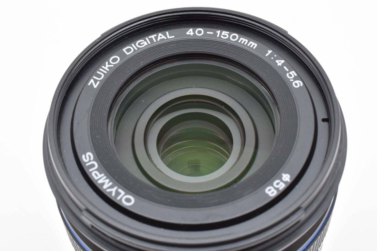 超美品 オリンパス ズイコー デジタルカメラレンズ 40-150mm f4-5.6 ブラック フード付き Olympus 269_画像10