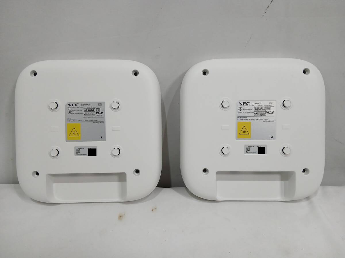 【2台セット 動作未確認】NEC QX-W1130 無線LAN アクセスポイント 初期化済 管理番号E-2761 ★_画像2