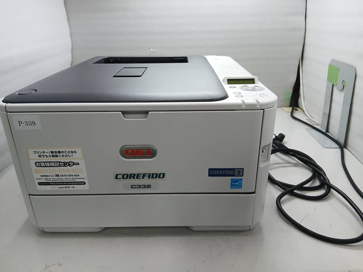 OKI 沖データ COREFIDO2 C332dnw カラーレーザーLEDプリンター 無線LAN カウンター総数71849 管理番号P-339 ★_画像1