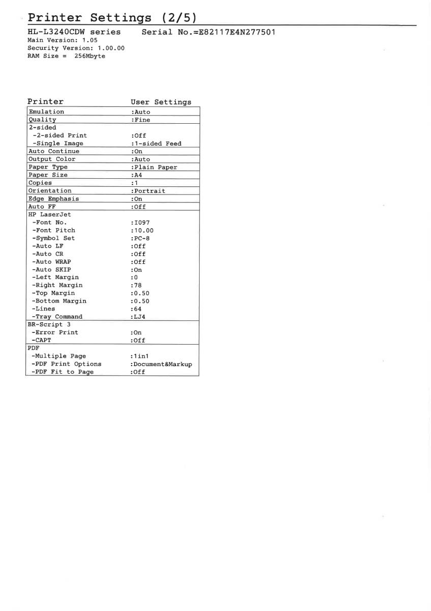 brother A4カラーレーザープリンター HL-L3240CDW 無線LAN 自動両面プリント対応 カウンター数 17307 管理番号P-331 〇_画像7
