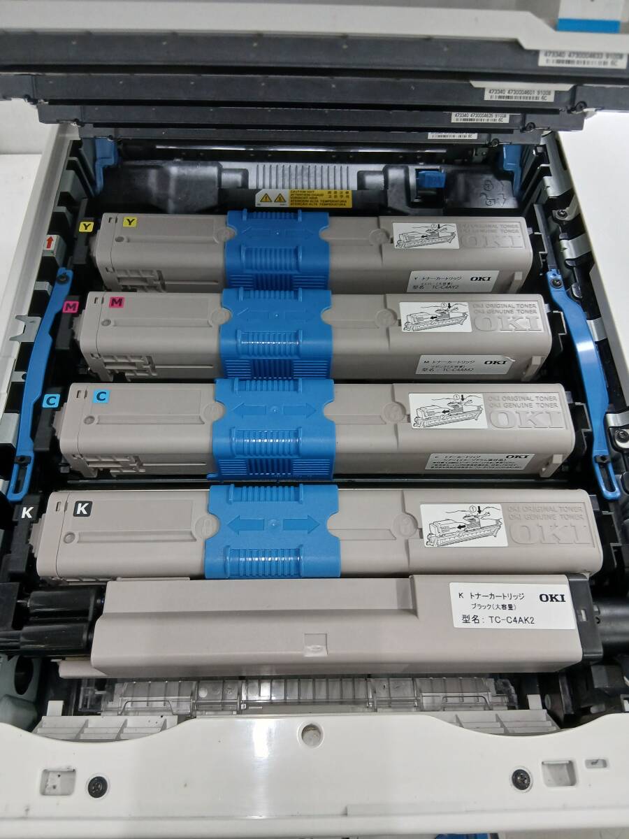 OKI 沖データ COREFIDO2 C332dnw カラーレーザーLEDプリンター 無線LAN カウンター総数71849 管理番号P-339 ★_画像5
