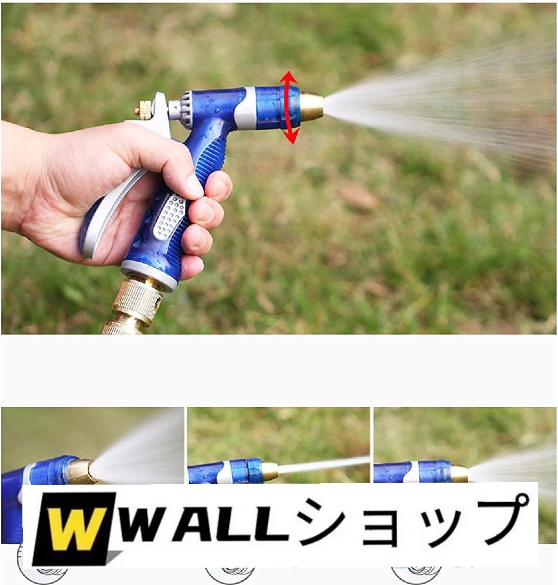 ホースリール ステンレス鋼 多機能 大容量 ホースガイドシステム ポータブル ス収納トロリー 散水ホース 洗車ホース 収納ラックセット15cm_画像8