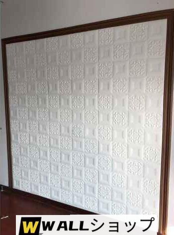 50枚 70cm×70cm 背景壁 3D立体レンガ模様壁紙 防水 汚い防止 カビ防止 エコ素材_画像6