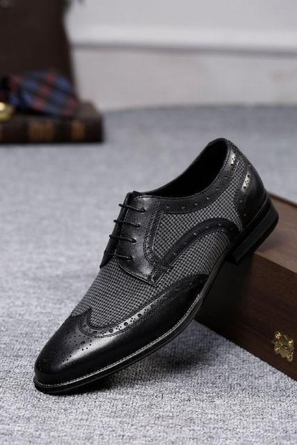 ビジネスシューズ メンズシューズ シューズ イギリス風 靴 千鳥柄 フォーマル 紳士靴 イギリス風 ブラック 26.5cm_画像5