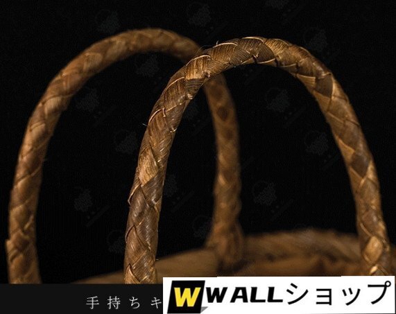 新入荷★高品質★職人手編み　嵐編み　網代編み　山葡萄籠バッグ_画像8