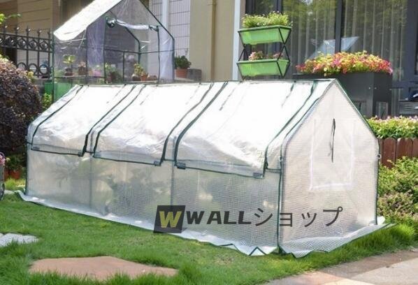  сильно рекомендация * PE материалы парник простой теплица винил .. house зеленый - u steel труба садоводство выращивание рассады маленький размер холодный меры 