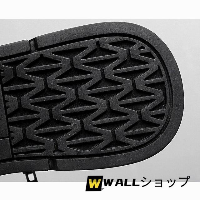 メンズブーツ ワークブーツ ショートブーツ PU革 ハイカット メンズスニーカー 屋外 バイクブーツ 通勤 通学 韓流26.5cm_画像6