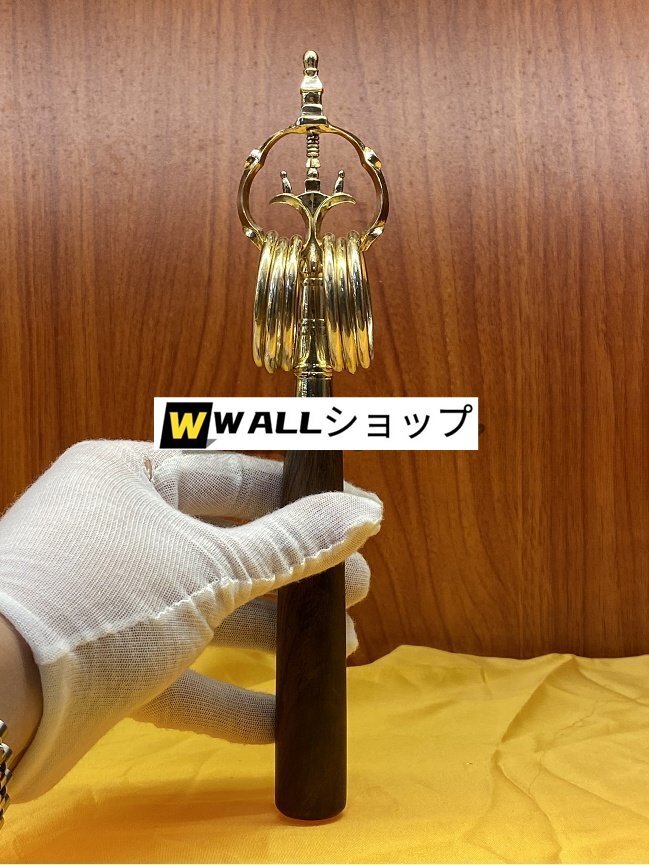 [.. закон . храм . для предметы для домашнего буддийского алтаря ]. трость латунный полировальный отделка 23cm