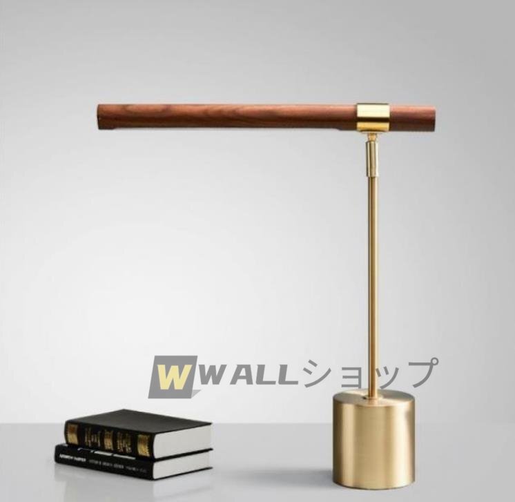 店長特選★特売！人気☆◆超美品 デザイン　インテリア　ナイトスタンド　　ゴールド　ウッド　間接照明　テーブルライト　ランプ_画像1