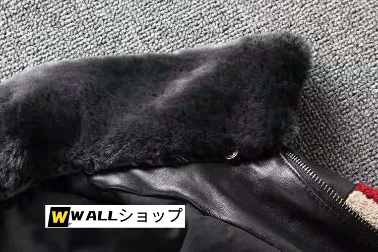 革ジャン 羊革 革カジュアル　ライダース　おすすめ　ボア　S～4XLサイズ選択可能_画像5