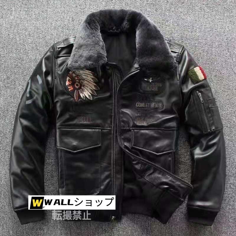 革ジャン 羊革 革カジュアル　ライダース　おすすめ　ボア　S～4XLサイズ選択可能_画像1