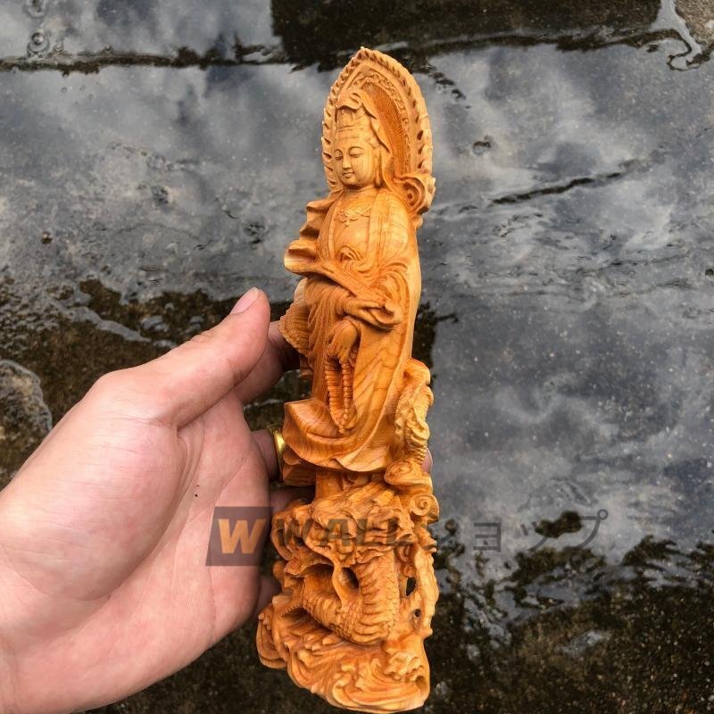  превосходный товар * новый товар . звук бодисатва буддизм изделие прикладного искусства дерево гравюра изображение Будды первоклассный товар .. рука отделка товар 