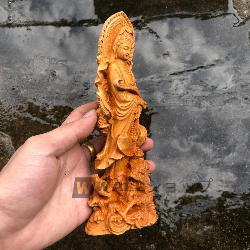  превосходный товар * новый товар . звук бодисатва буддизм изделие прикладного искусства дерево гравюра изображение Будды первоклассный товар .. рука отделка товар 