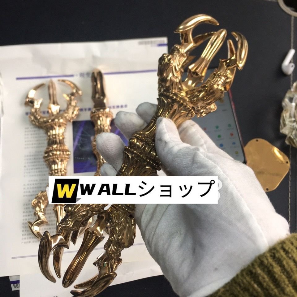 [.. закон . храм . для предметы для домашнего буддийского алтаря ] подлинный .. Akira . золотой Gou .... буддизм искусство товар медный полировальный отделка длина 22cm