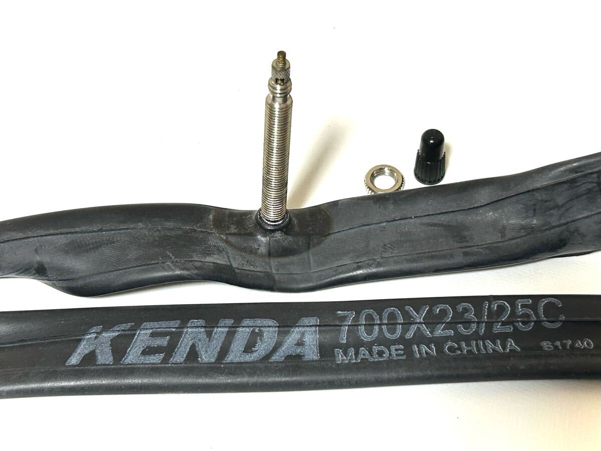 【送料無料】KENDA 700×23-25Cチューブ 仏式バルブ長48mm 新品2個セット《並行輸入品》_画像2