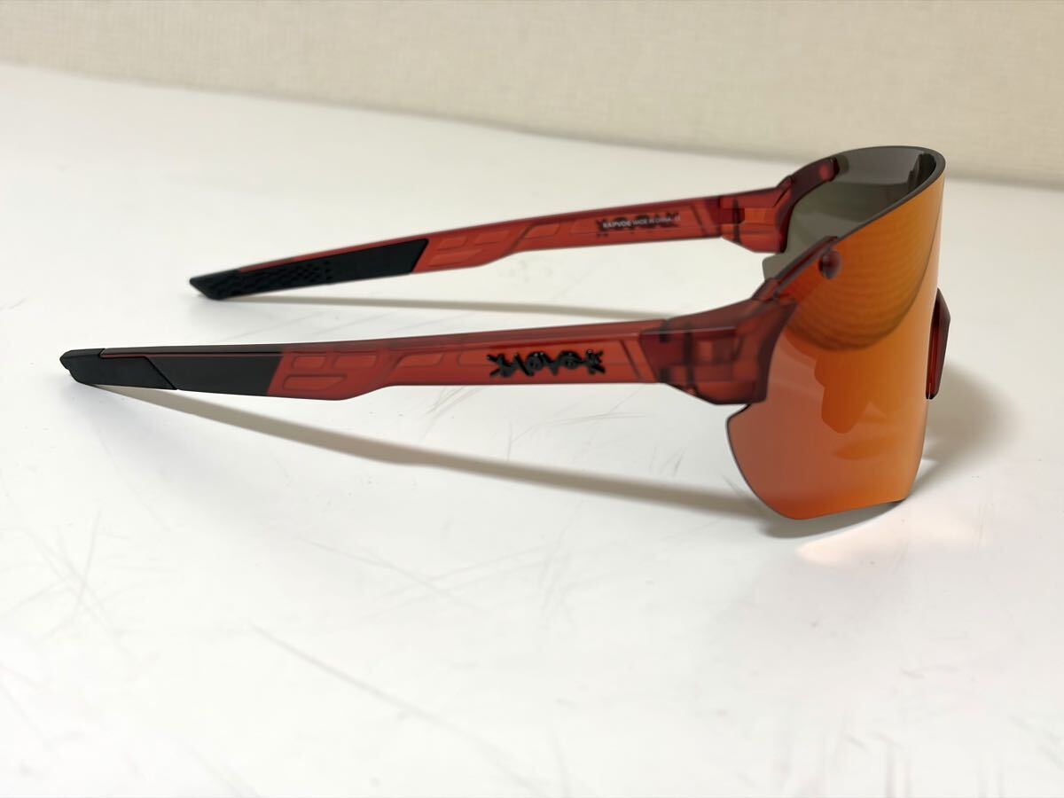 【送料無料特価】KAPVOE KEHUリムレスサングラス レッドミラー　新品未使用《スポーツサングラス/自転車用サングラス/カプヴォエ》 _画像3