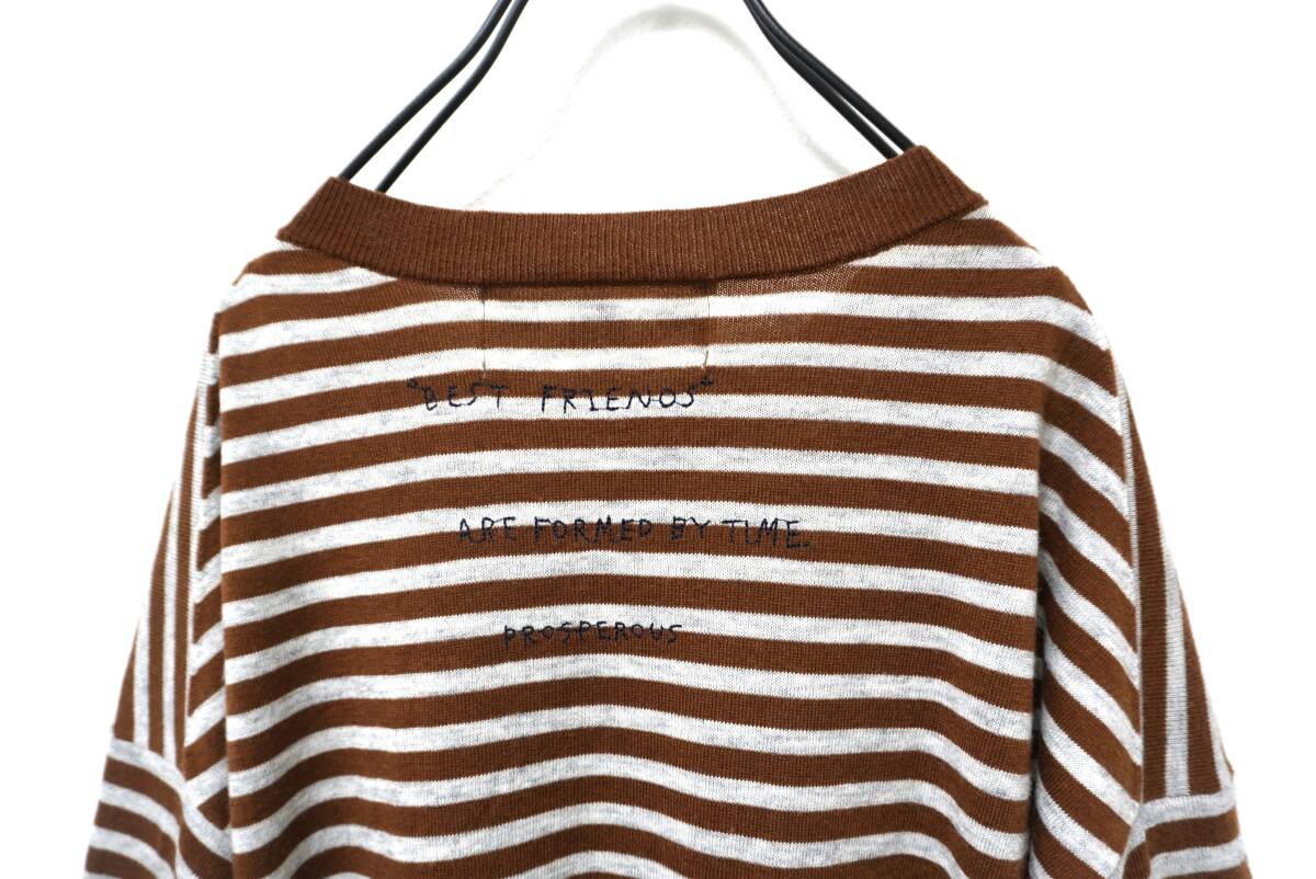 ピュアルセシン 刺繍がポイント ウールブレンドゆるニットソー ①_画像6