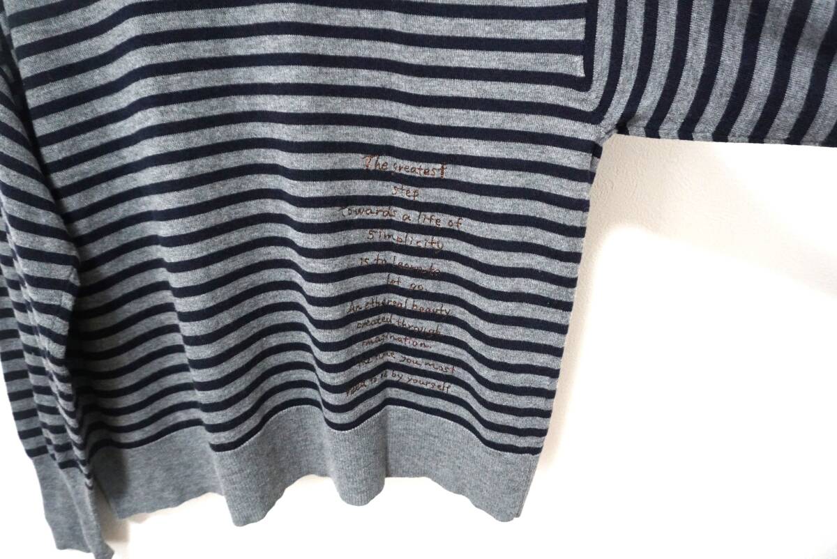 ピュアルセシン 刺繍がポイント ウールブレンドゆるニットソー ②_画像6