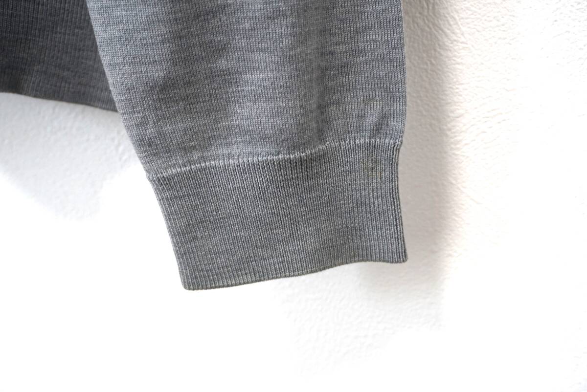 LACOSTE 銀ワニ ウールハイゲージタートルニット 3 日本製_画像6