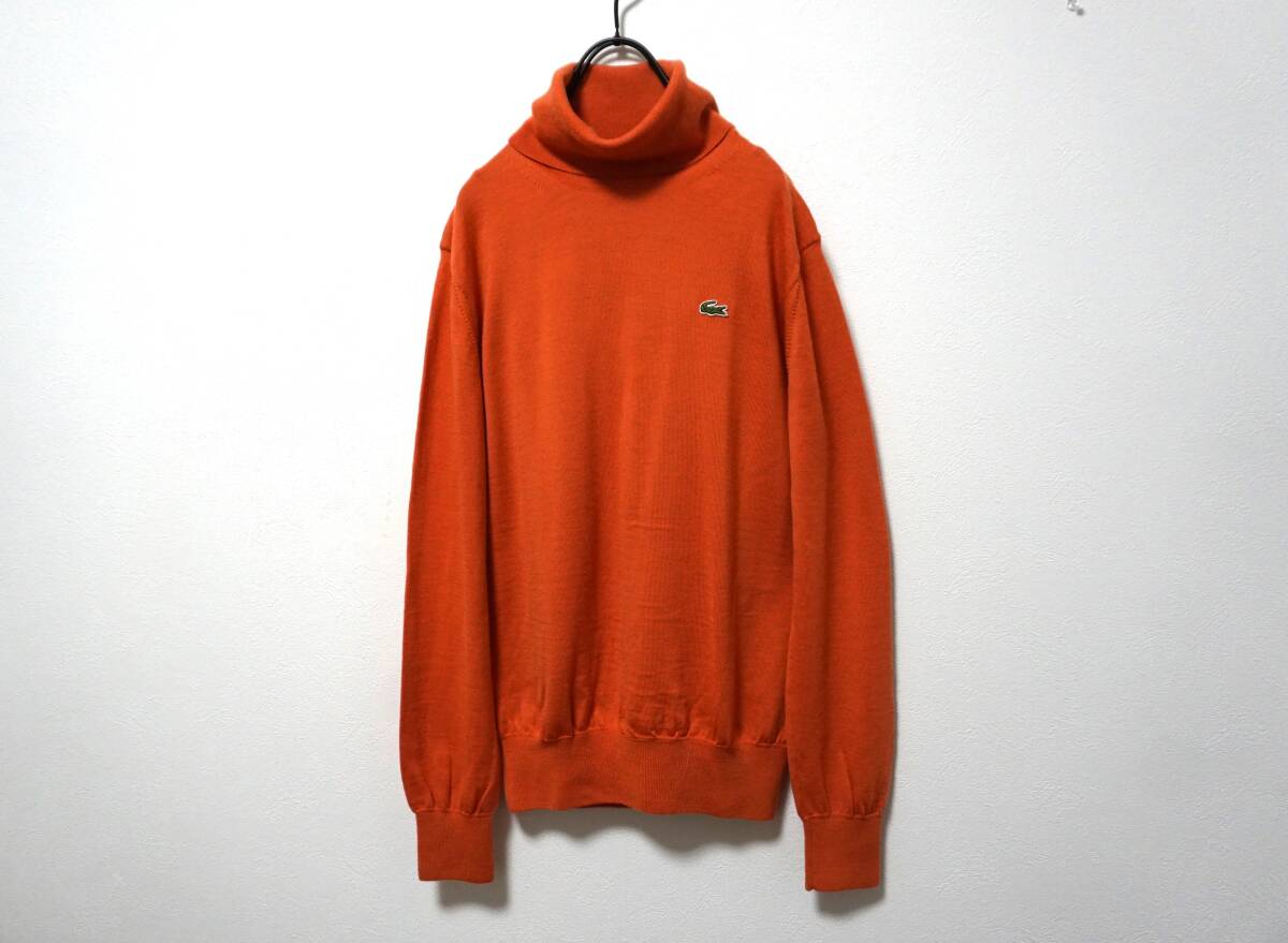 LACOSTE タートルネックウールハイゲージニット 2 _画像1