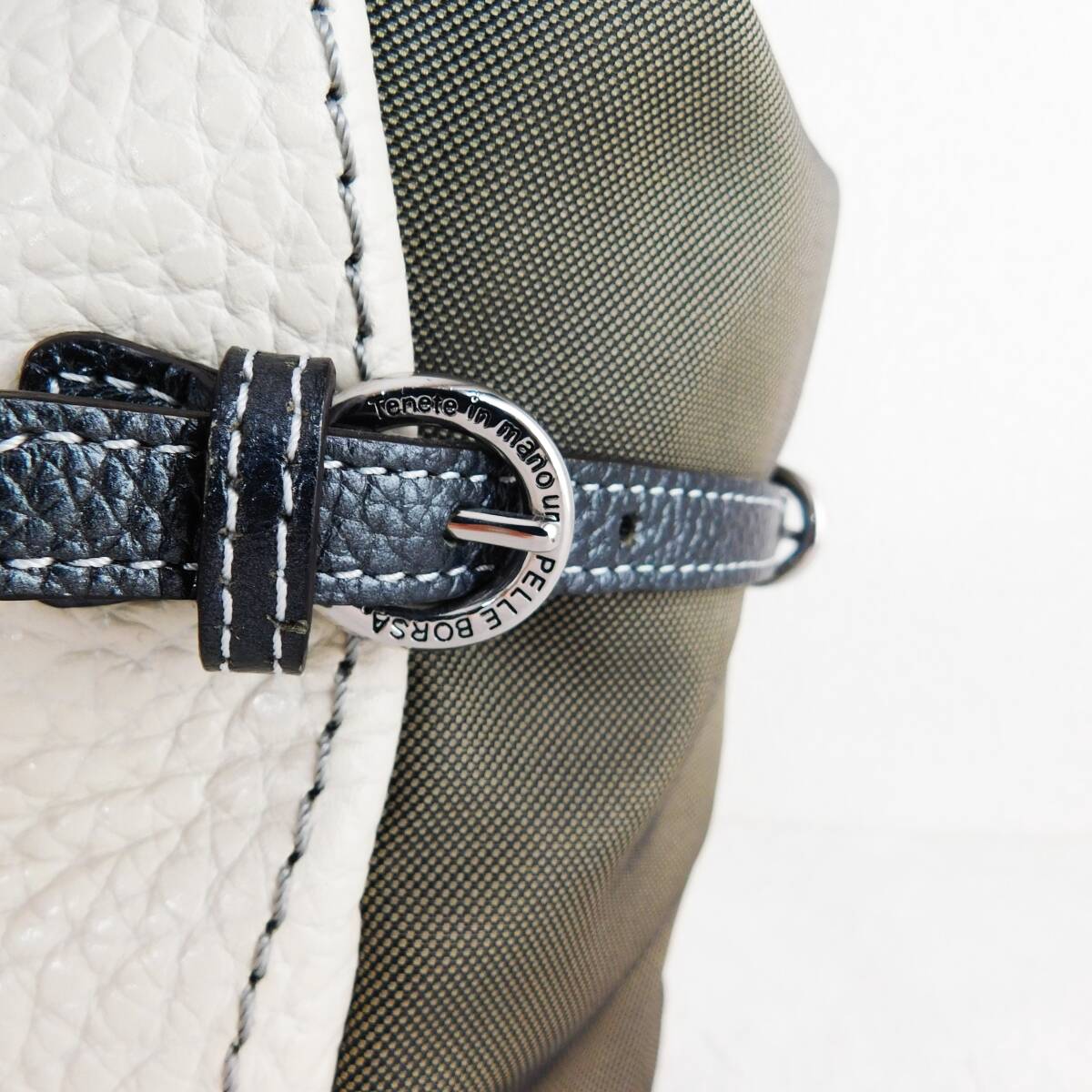 PELLE BORSA★ペレボルサ★新品同様★牛革★トートバッグ★4万円★E173_画像4