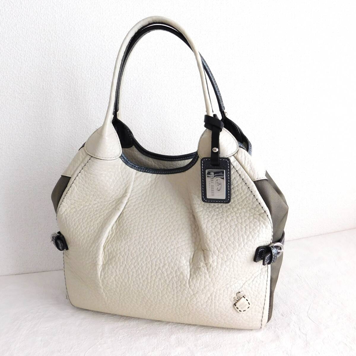 PELLE BORSA★ペレボルサ★新品同様★牛革★トートバッグ★4万円★E173_画像9